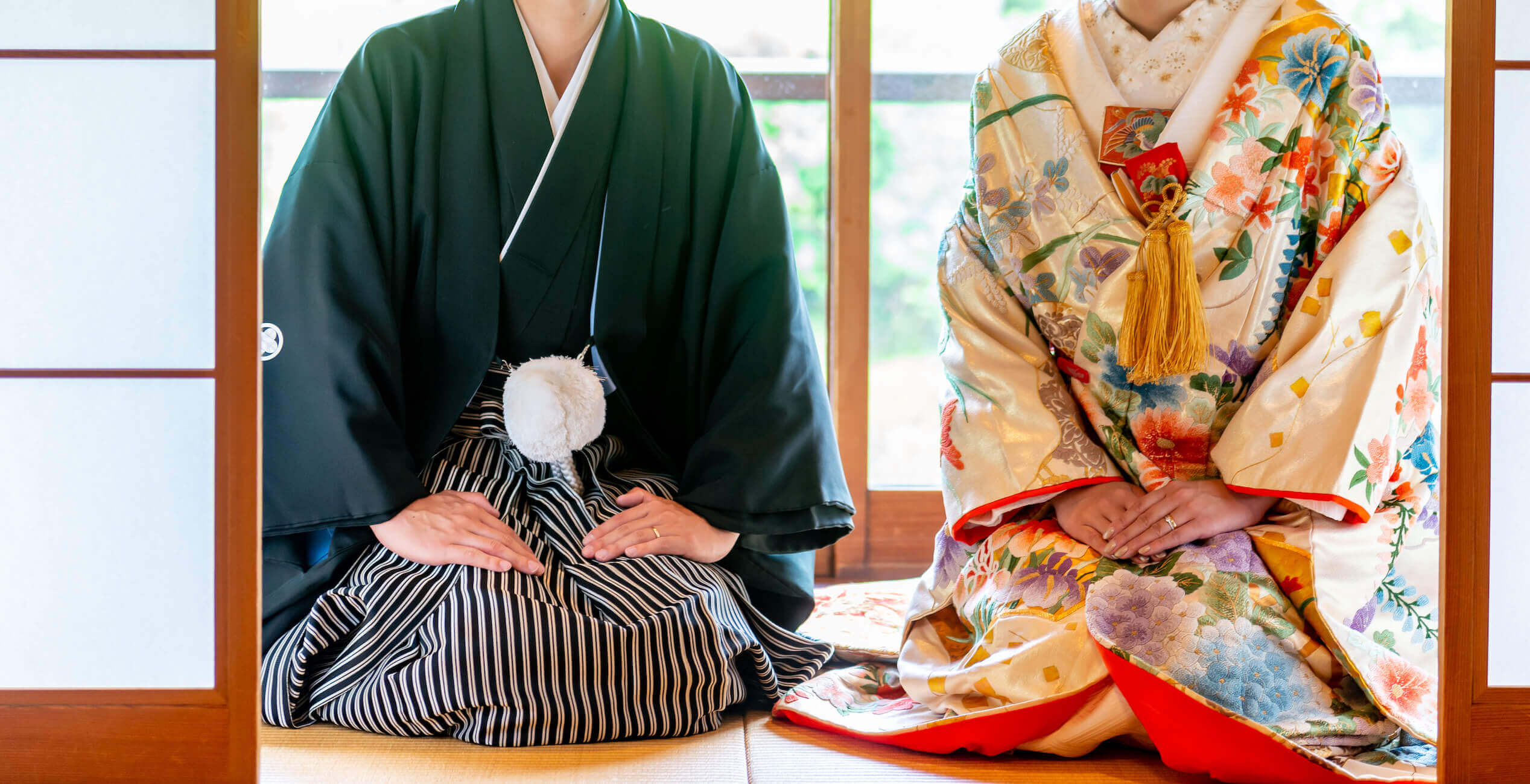 仏前式の新郎新婦