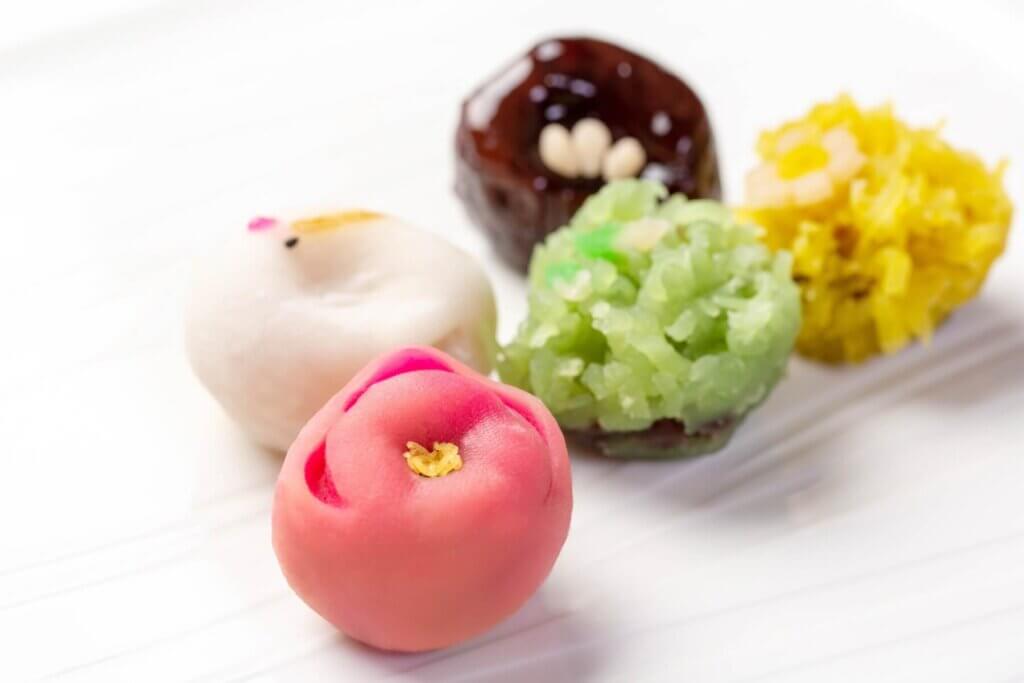 色とりどりの和菓子