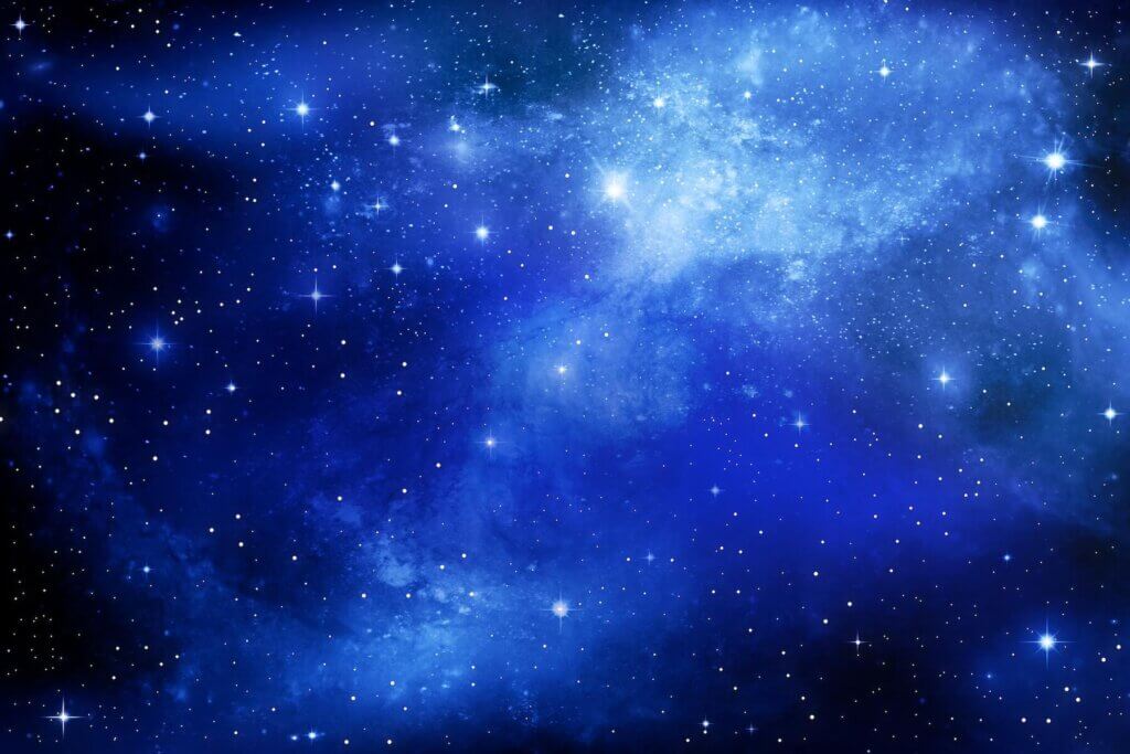 多くの星が、瞬いている夜空